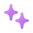 Purple spark icon on a transparent background for the LabSense website, evoking innovation in generative AI and the AI services offered by the company.